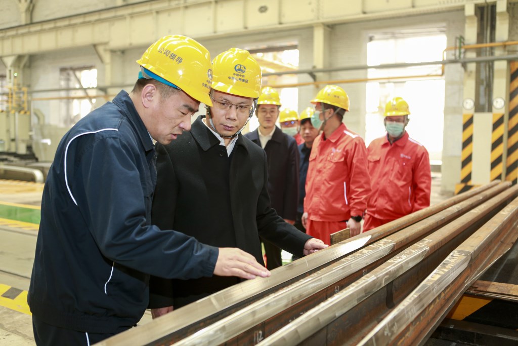 中鐵工業(yè)黨委副書記、總經(jīng)理卓普周到中鐵山橋調(diào)研